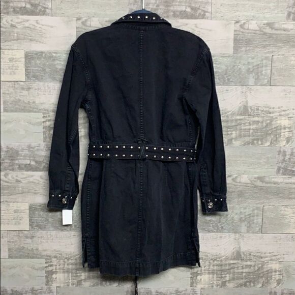 Current/Elliott Debbie Studded Belted Shirt Dress - Picture 7 of 7